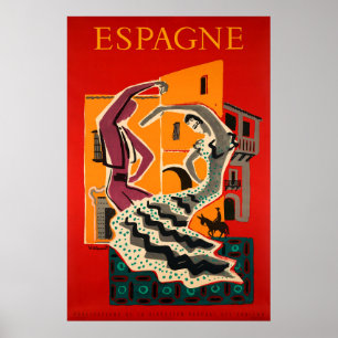 Espagne, Spanien, reseposter Poster