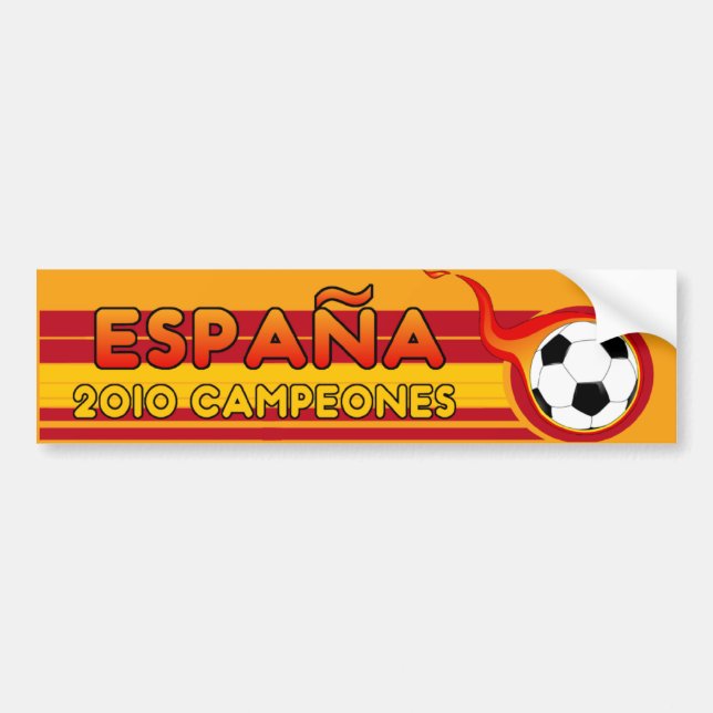 Espana Campeones fotbollbildekal 2010 Bildekal (Framsidan)