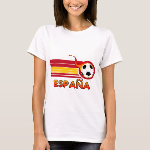 Espana fotbollkvinna T-tröja Tee Shirt