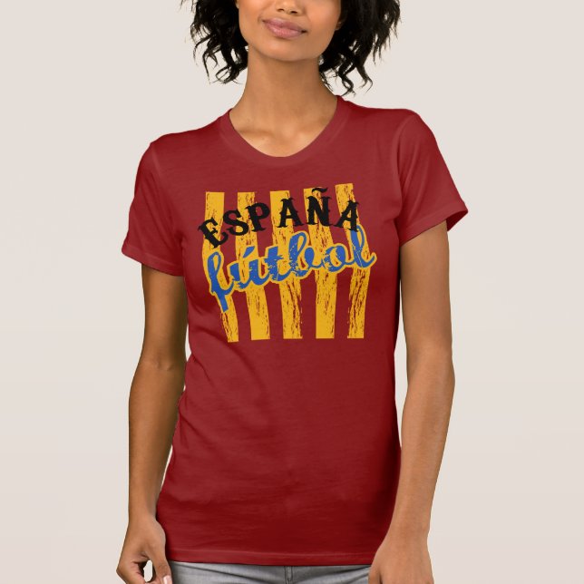 España Fútbol T-tröja T-shirt (Framsida)