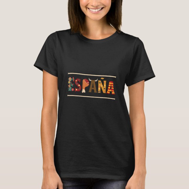 Espana Jamon Tradition Flamenco T Shirt (Framsida)