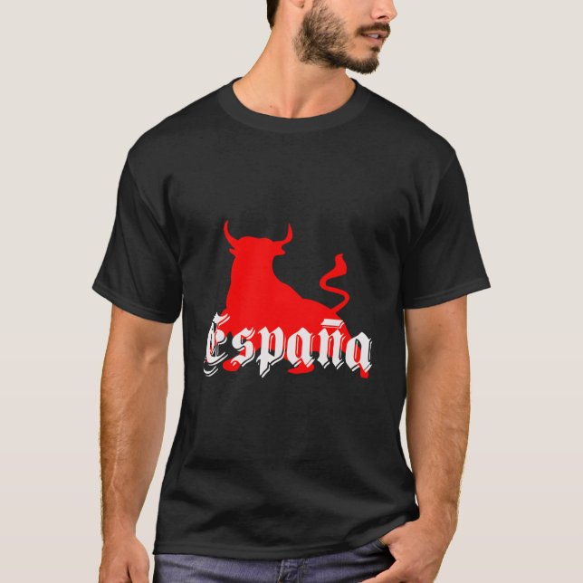 Espana Spain Bull T Shirt (Framsida)