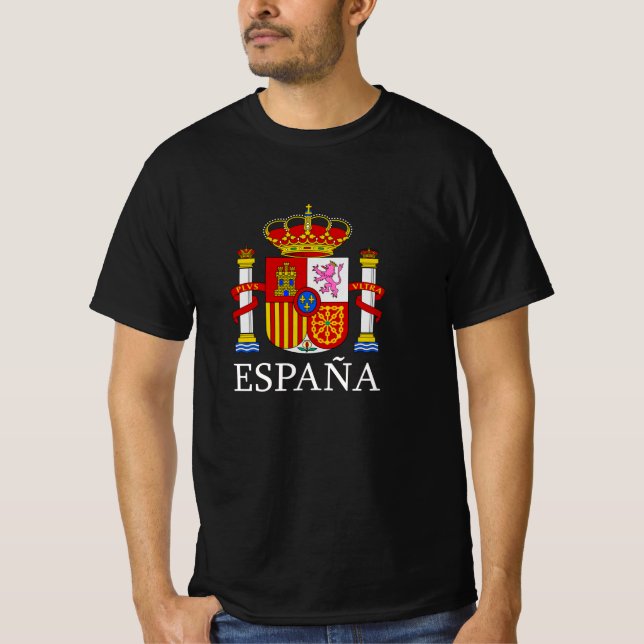 España Spain Nationell Emblem Symbol-spanjor T Shirt (Framsida)