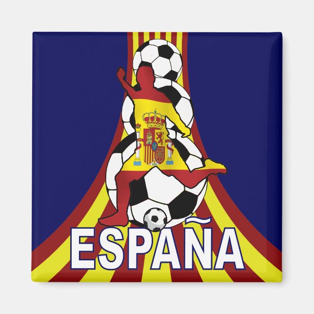 Espana Spain Soccer Fútbol Magnet (Framsidan)