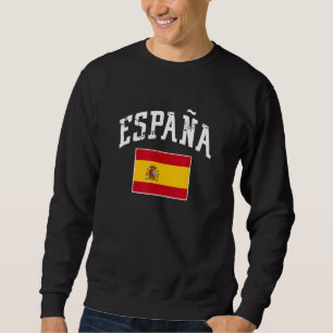 España Spanien Flagga Espana Espanol Lång Ärmad Tröja
