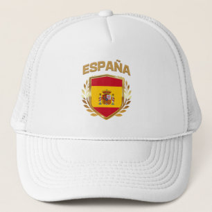 Espana Spanien Flagga Shield Keps