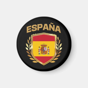 Espana Spanien Flagga Shield Magnet