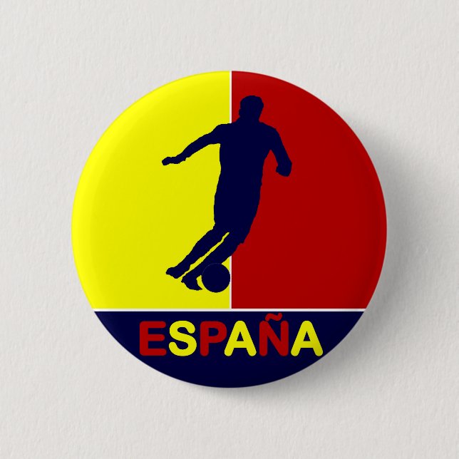 Espana Spanien fotboll 2010 knäppas Knapp (Framsida)
