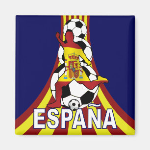Espana Spanien fotboll Fútbol Magnet