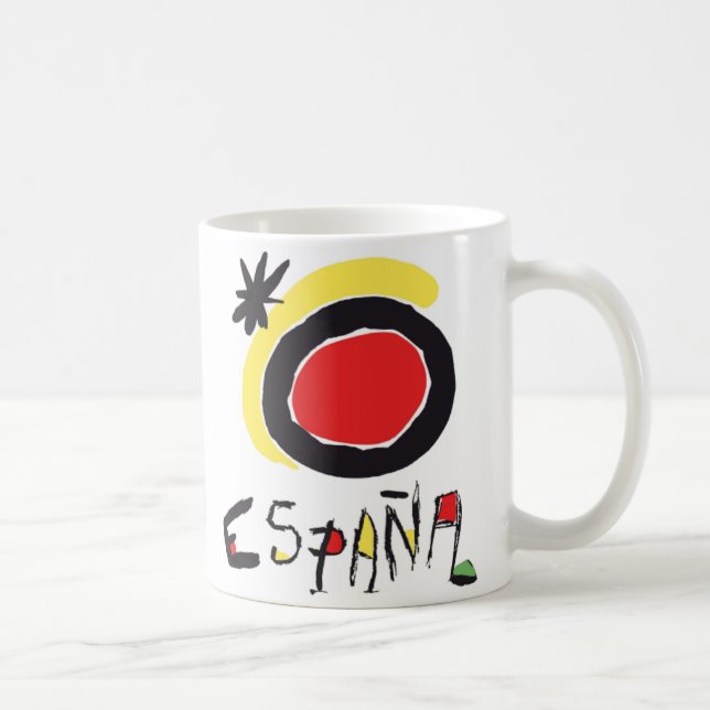 España (Spanien) Miro logotypmugg Kaffemugg (Höger)
