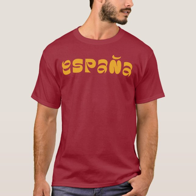 Espana typografi logodesign T-Shirt (Framsida)