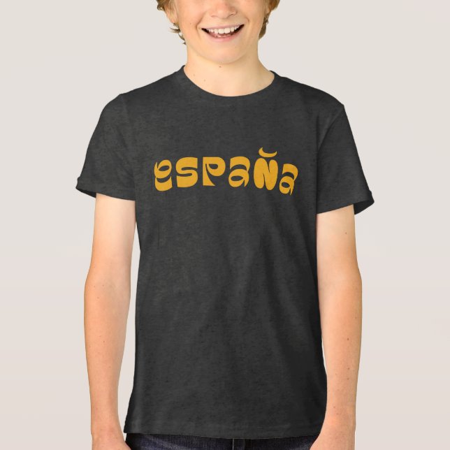 Espana typografi logodesign T-Shirt (Framsida)