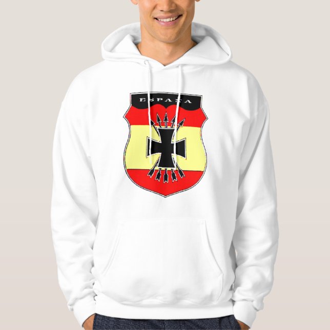 Espana uppdelningsAzul tröja Hoodie (Framsida)