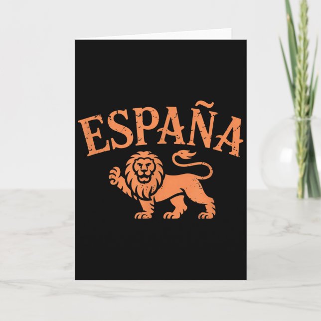 Espana Vintage Eagle Spanien Heritage Stolthet  Kort (Framsida)