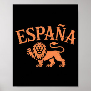 Espana Vintage Eagle Spanien Heritage Stolthet Poster