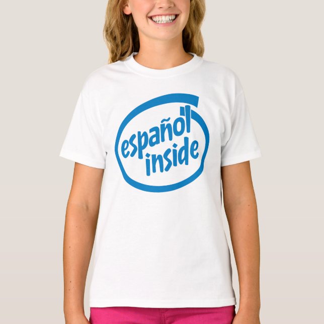 Español inside t shirt (Framsida)