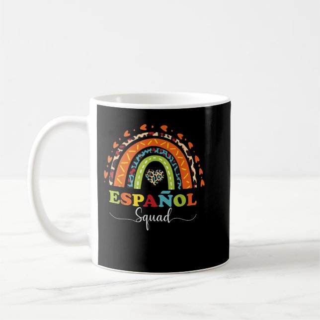 Espanol Squad Bilingual Spain Teacher tillbaka til Kaffemugg (Vänster)