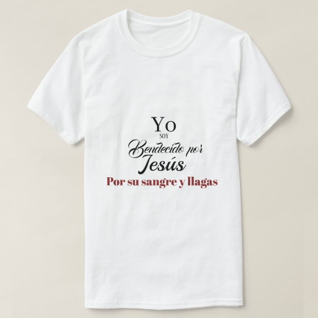 Espanol Texto Biblico Isaias 53 T Shirt (Design framsida)
