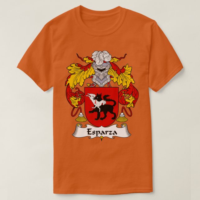 Esparza Jackar Arm Family Crest T Shirt (Design framsida)