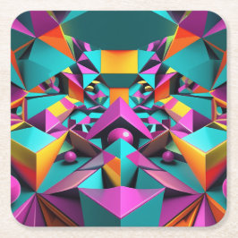 Espejismo Geométrico Underlägg Papper Kvadrat