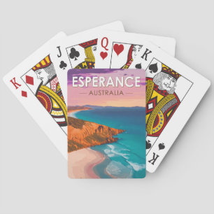 Esperance Australia Travel Art Vintage Casinokort