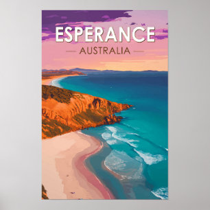 Esperance Australien Resa Konst Vintage Poster