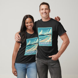 Esperance i Westerna Australien Retro Skyline T Shirt