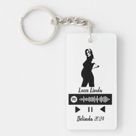 Esperando un bebe nyckelring