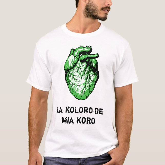 Esperanta t-ĉemizo -- Esperanto t-shirt (Framsida)