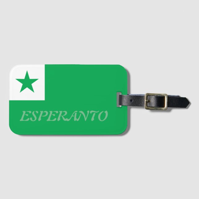Esperanto Bagagebricka (Framsida horisontal)