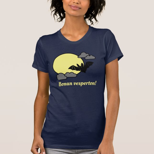 esperanto: Bonan vesperton! T Shirt (Framsida)