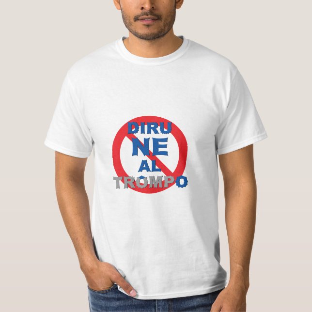 Esperanto/Diru NE Al Trompo T Shirt (Framsida)
