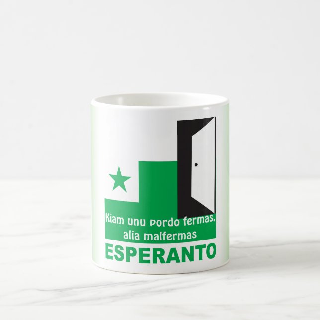Esperanto/"fermas för Kiam unupordo, aliamalfermas Kaffemugg (Center)