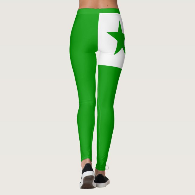 Esperanto flag Leggings (Baksida)