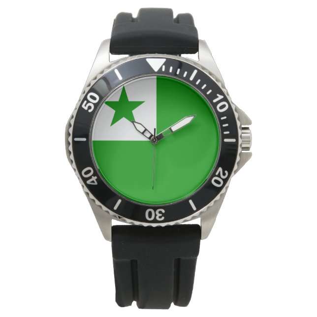 Esperanto Flagga Armbandsur (Framsida)