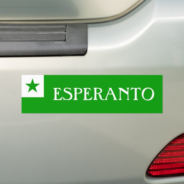 Esperanto Flagga Bildekal (På Bil)