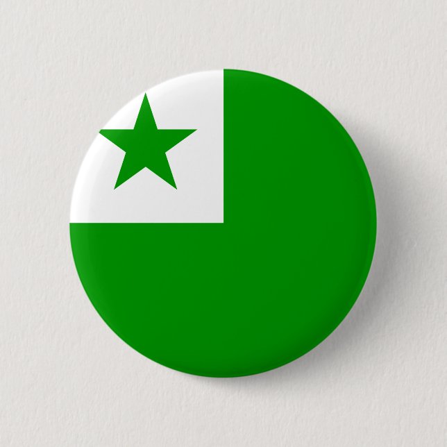 Esperanto Flagga Knapp (Framsida)