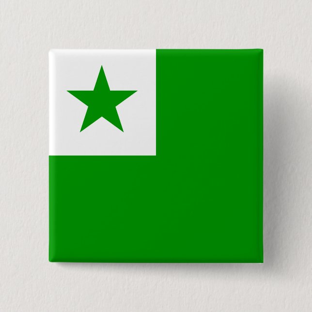 Esperanto Flagga Knapp (Framsida)