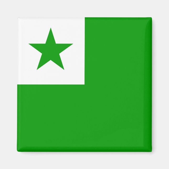 Esperanto Flagga Magnet (Framsidan)
