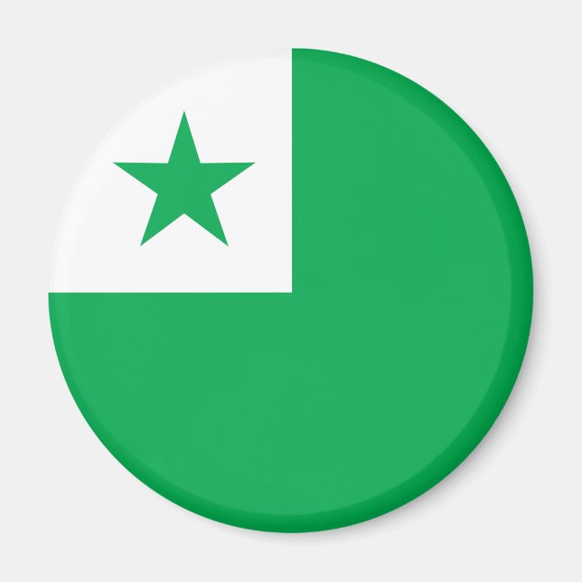Esperanto flagga, magnet (Framsidan)