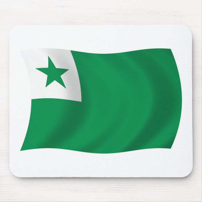 Esperanto Flagga Mousepad Musmatta (Framsidan)