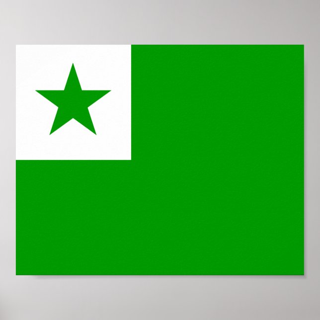 Esperanto Flagga Poster (Framsidan)