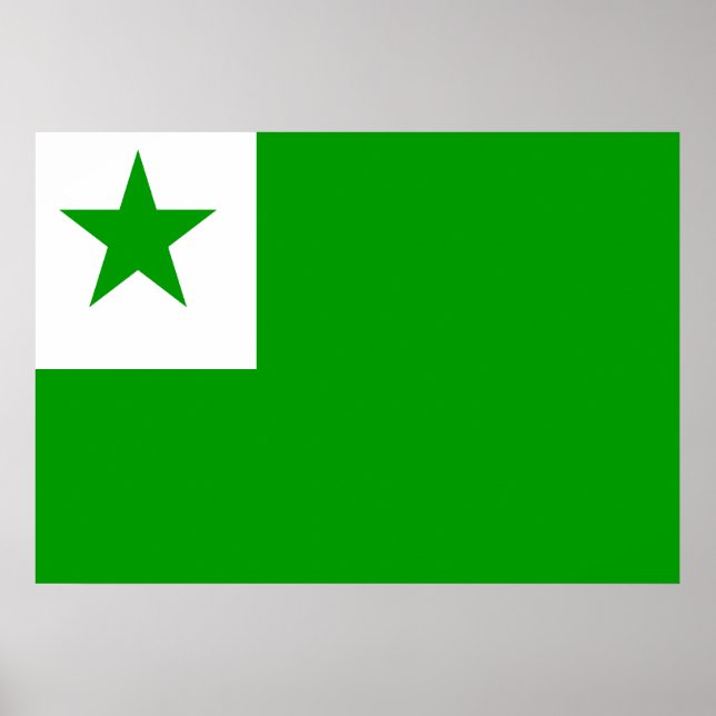 Esperanto Flagga Poster (Framsidan)