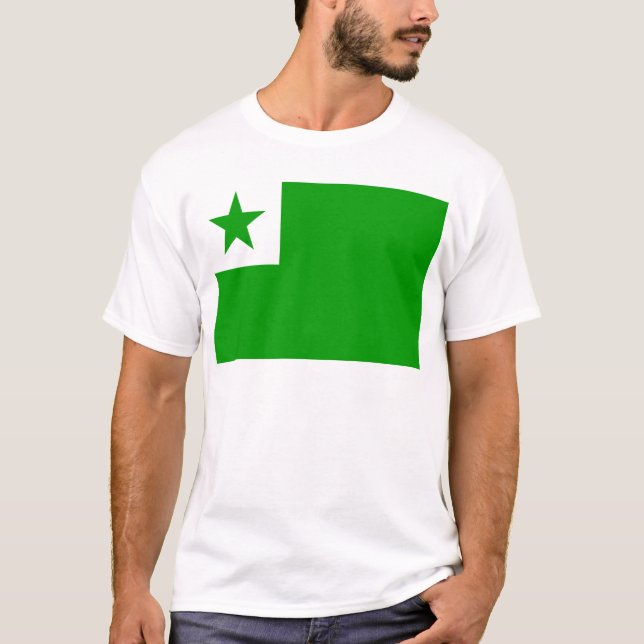Esperanto-Flagga T-shirt (Framsida)