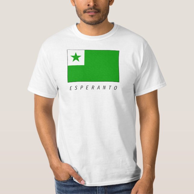 Esperanto Flagge T-shirt (Framsida)
