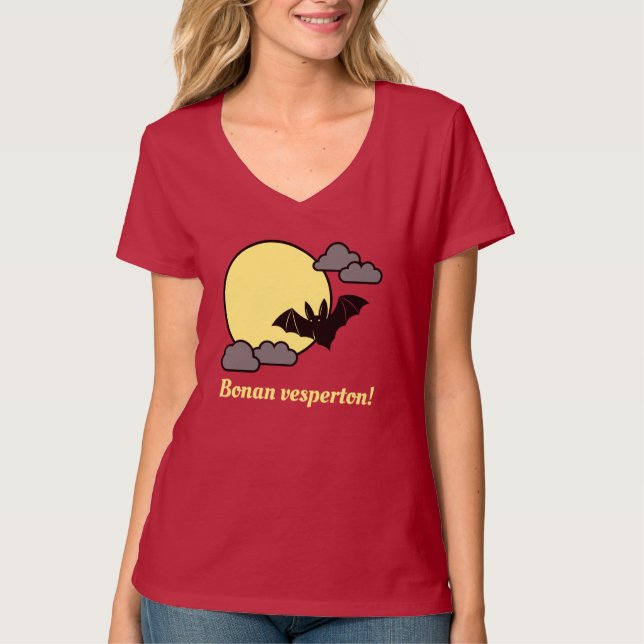 Esperanto: God kväll! T Shirt (Framsida)