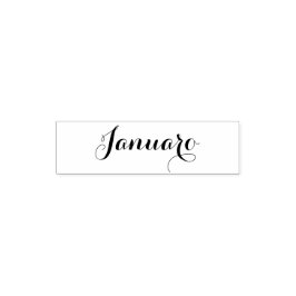 Esperanto: Månad: Januari (January) Självfärgande Stämpel
