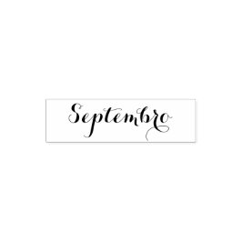 Esperanto: Månad: Septembro (September) Självfärgande Stämpel