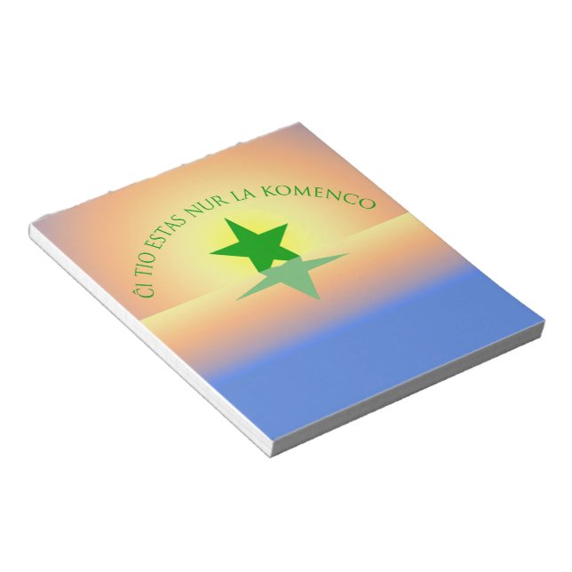 Esperanto: Precis börjananteckningsblocket Anteckningsblock (Vinklad)