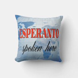 Esperanto talade här i grumlig jord kudde